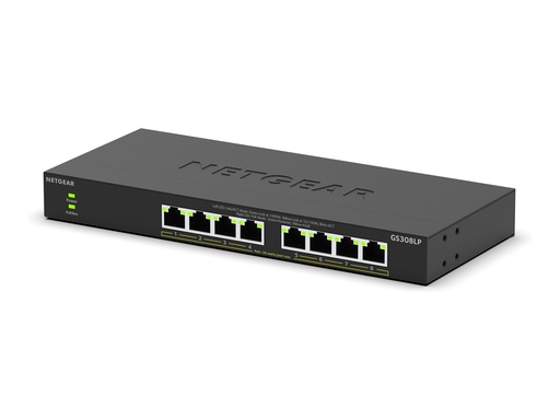 [GS308LP-100EUS] Netgear 300 Series GS308LP - Switch - Wesentliches - unmanaged - 8 x 10/100/1000 (PoE+)