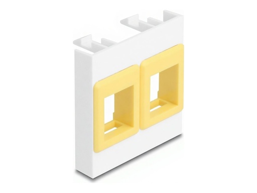 [81584] Delock Easy 45 - Einrastmodul - with two keystone holders 45 x 45 mm