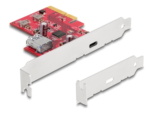 [90158] Delock PCI Express x4 Karte zu 1 x extern USB Type-C Buchse+ 1 intern - Controller
