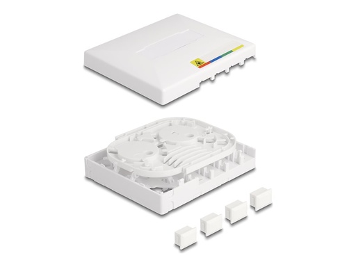 [87890] Delock Glasfaser-Anschlussdose - FTTH - geeignet