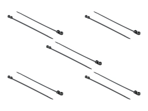 [18953] Delock Cable Tie with Fastening Eyelet - Kabelbinder - 40 cm - Schwarz (Packung mit 10)