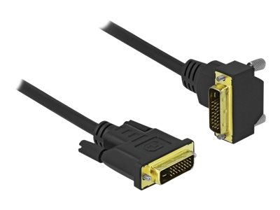 [85893] Delock DVI-Kabel - Dual Link - DVI-D (M) gewinkelt zu DVI-D (M)