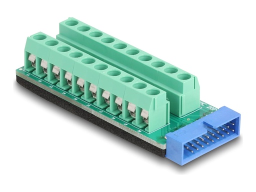 [67190] Delock USB-Adapter - 20-polige Klemmleiste zu 19-polige USB-Stiftleiste (M)