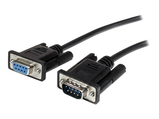 [MXT1002MBK] StarTech.com 2 m schwarzes Seriell Straight-Through DB9 RS232-Kabel - Stecker/Buchse - Serielles Verlängerungskabel - DB-9 (M)