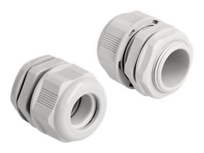 [60474] Delock Kabelverschraubung (M25) - Grau (Packung mit 2)