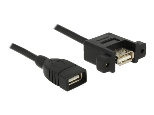 [85460] Delock USB-Kabel - USB (W) zu USB (W) Paneel montierbar