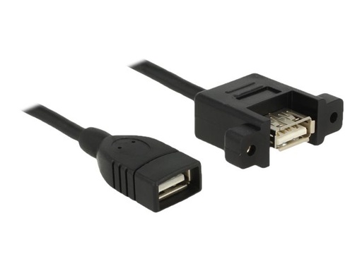 [85459] Delock USB-Kabel - USB (W) zu USB (W) Paneel montierbar