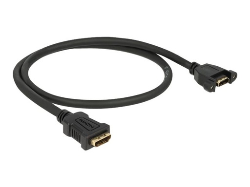 [85465] Delock HDMI-Kabel mit Ethernet - HDMI weiblich zu HDMI weiblich schraubbar