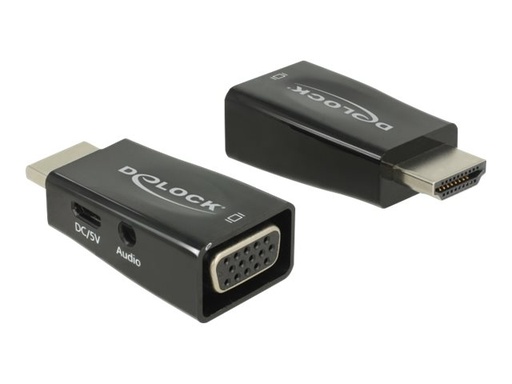 [65901] Delock Adapter HDMI-A Stecker > VGA Buchse mit Audio