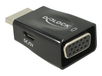 [65902] Delock Videokonverter - HDMI - VGA - Schwarz