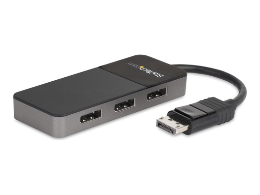 [MST14DP123DP] StarTech.com DisplayPort MST Hub (3 Port, 3 x 4k, HDR, EDID, DP 1.4 Multi Monitor Splitter für Windows)