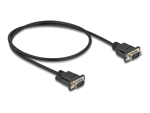 [87839] Delock Kabel seriell - DB-9 (M) mit Muttern zu DB-9 (M)