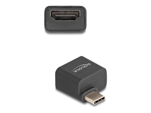 [64256] Delock Videoadapter - 24 pin USB-C männlich zu HDMI weiblich - Schwarz - unterstützt 4K 30 Hz (3840 x 2160)