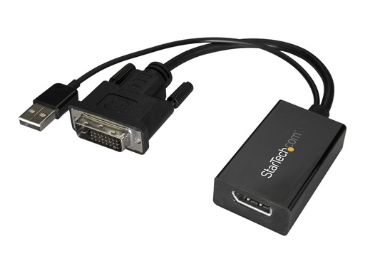 [DVI2DP2] StarTech.com StarTech DVI auf DisplayPort Adapter mit USB Power - DVI-D zu DP Video Adapter - DVI zu DisplayPort Konverter - 1920 x 1200 - Videoadapter - Dual Link - DVI-D (M)