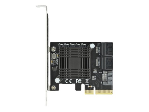 [90498] Delock 5 port SATA PCI Express x4 Card - Low Profile Form Factor