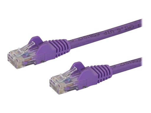 [N6PATC5MPL] StarTech.com Startech 5m CAT6 Ethernet Cable, 10 Gigabit Snagless RJ45 650MHz 100W PoE Patch Cord, CAT 6 10GbE UTP Network Cable w/Strain Relief, Purple, Wiring is UL Certified/TIA - Category 6 - 24AWG (N6PATC5MPL)
