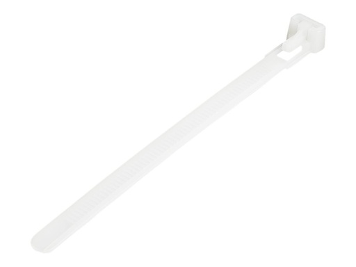 [CBMZTRB5] StarTech.com Kabelbinder - 127x7  mm, lösbar, 94V-2/UL, weiß, 100 Stück - Kabelbinder - 12.5 cm - weiß - TAA-konform (Packung mit 100)