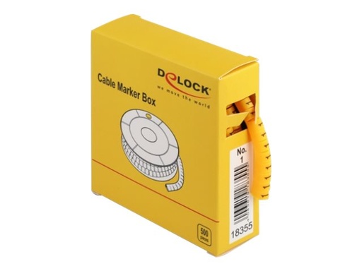 [18355] Delock Cable Marker Box, No. 1 - Leitungs- / Kabel-Marker (vorgedruckt)