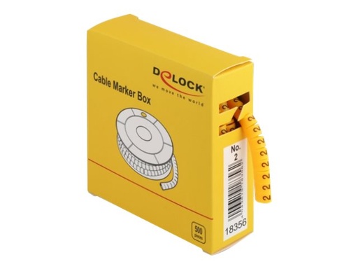 [18356] Delock Cable Marker Box, No. 2 - Leitungs- / Kabel-Marker (vorgedruckt)