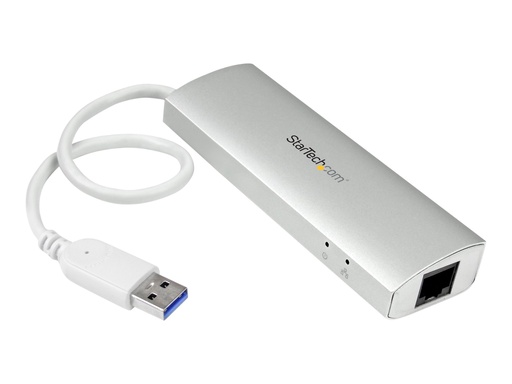 [ST3300G3UA] StarTech.com 3 Port mobiler USB 3.0 Hub plus Gigabit Ethernet