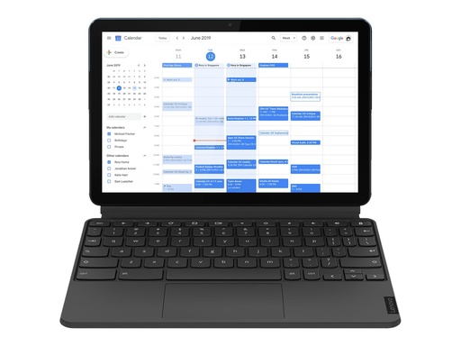 [ZA6F0009FR] Lenovo IdeaPad Duet Chromebook ZA6F - Mit abnehmbarer Tastatur - Helio P60T 2 GHz - Chrome OS - Mali-G72 MP3 - 4 GB RAM - 64 GB SSD - 25.6 cm (10.1")