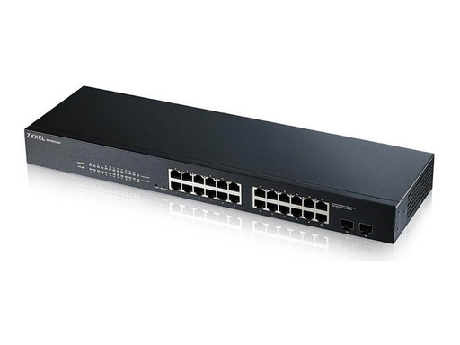 [GS1900-24-EU0102F] ZyXEL GS1900-24 - Switch - Smart - 24 x 10/100/1000 + 2 x Gigabit SFP (Uplink)
