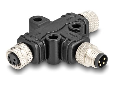 [60576] Delock Netzwerk-Splitter - 4-poliger M8 (M)