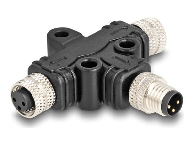 [60575] Delock Netzwerk-Splitter - 3-poliger M8 (M)