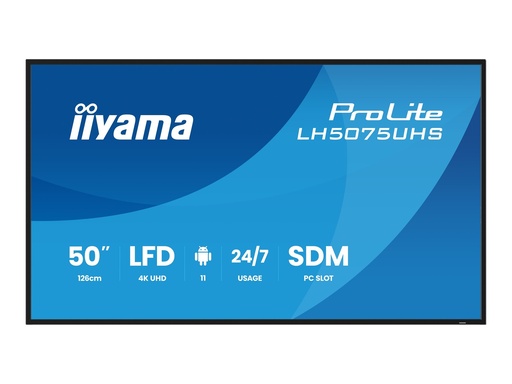 [LH5075UHS-B2AG] Iiyama ProLite LH5075UHS-B2AG - 127 cm (50") Diagonalklasse (125.7 cm (49.5")