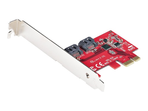 [2P6G-PCIE-SATA-CARD] StarTech.com PCIe SATA Controller Karte - 2 Port SATA 3 Erweiterungskarte/Kontroller - 6Gbit/s - Voll/Halb Profil Blende - PCI Express Festplatten/SSD kontroller/Adapter (2P6G-PCIE-SATA-CARD)