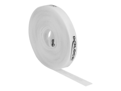 [18387] Delock Kabelbinderrolle - 5 m - weiß