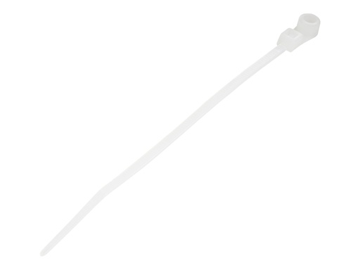 [CBMZTS10N4] StarTech.com Kabelbinder mit Öse - 100x2 mm, weiß, 100 Stück - Kabelbinder - 10.16 cm - weiß - TAA-konform (Packung mit 100)