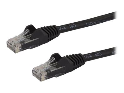 [N6PATC2MBK] StarTech.com 2m CAT6 Ethernet Cable, 10 Gigabit Snagless RJ45 650MHz 100W PoE Patch Cord, CAT 6 10GbE UTP Network Cable w/Strain Relief, Black, Wiring is UL Certified/TIA - Category 6 - 24AWG (N6PATC2MBK)