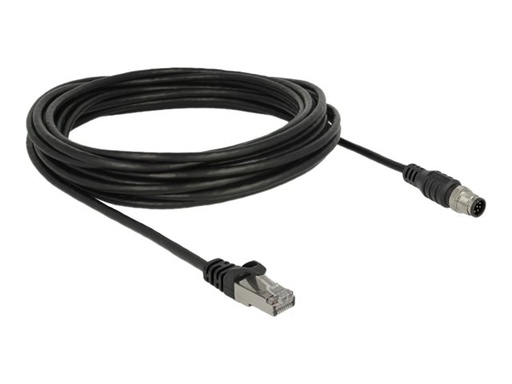 [84926] Delock Patch-Kabel - 8-polig M12 (M) zu RJ-45 (M)