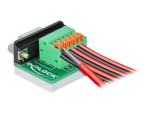 [66557] Delock Serieller Adapter - DB-9 (W) zu 6-poliger