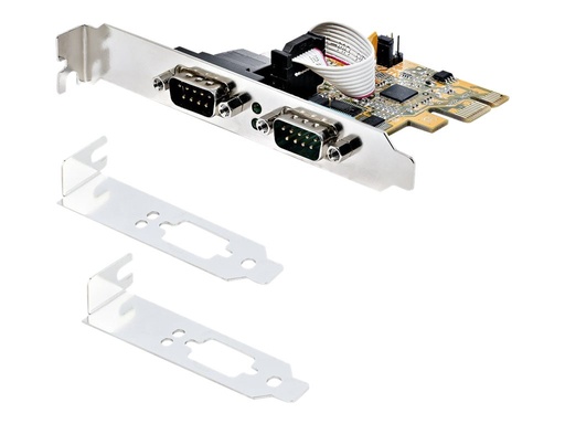 [21050-PC-SERIAL-LP] StarTech.com 2-Port PCI Express Serial Card, Dual Port PCIe to RS232 (DB9)