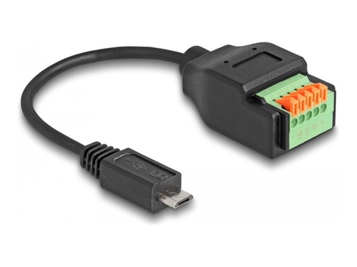 [66251] Delock USB-Adapter - 5-poliger Anschlussblock zu Micro-USB Typ B (M)