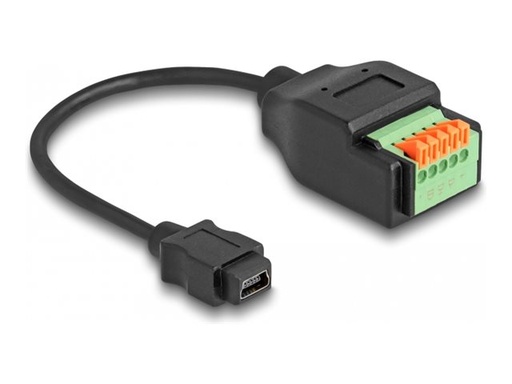 [66252] Delock USB-Adapter - 5-poliger Anschlussblock zu mini-USB Typ B (W)
