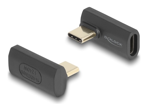 [60244] Delock USB-Adapter - USB-C (M) links/rechts abgewinkelt zu USB-C (W)