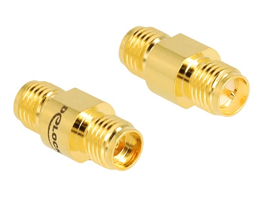 [90085] Delock Netzwerkkoppler - RP-SMA (R) zu SMA (R)