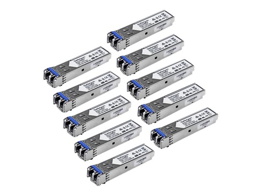 [GLCLHSMD10ST] StarTech.com Gigabit LWL SFP Transceiver Modul - Cisco GLC-LH-SMD kompatibel - SM/MM LC - 10km/550m - Mini GBIC 10er Pack - 1000Base-LX/LH - SFP (Mini-GBIC)-