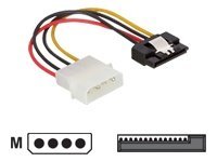 [60120] Delock Netzteil - SATA-Stromstecker (M) zu interne Stromversorgung, 4-polig (M)
