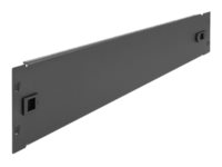 [66579] Delock Rack-Blindabdeckungsplatte - Schwarz - 2U - 48.3 cm (19")