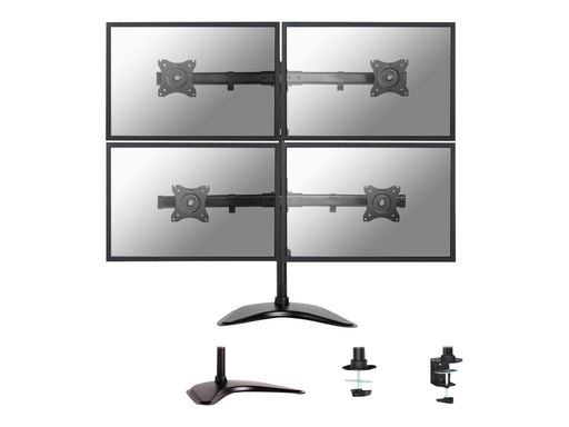[NM-D335D4BLACK] Neomounts NM-D335D4 - Aufstellung - Voll beweglich - für 4 LCD-Anzeigen - Schwarz - Bildschirmgröße: 25.4-68.6 cm (10"-27")