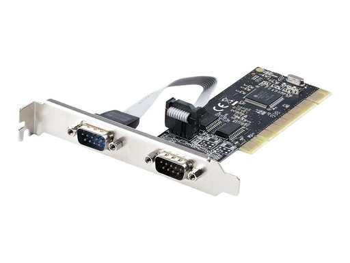 [PCI2S5502] StarTech.com Startech 2 Port PCI RS232 Serial Adapter Card - Serielle Schnittstellenkarte - PCI zu Dual DP9 Controller Card - Standard- und Low-Profile Slotblech - Windows/Linux (PCI2S5502)