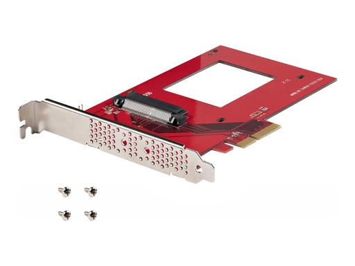 [PEX4SFF8639U3] StarTech.com U.3 PCIe Adapterkarte für 2.5" U.3 NVMe SSDs, PCIe 4.0 x4 - Schnittstellenadapter - 2.5" (6.4 cm)