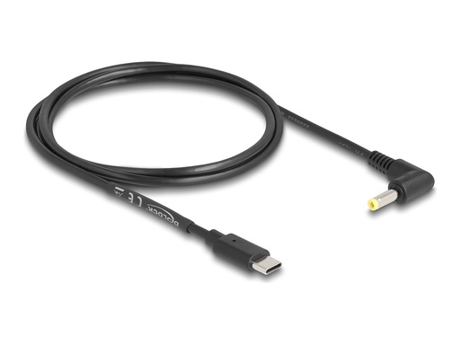 [85665] Delock Stromkabel - 24 pin USB-C (M) gerade zu Gleichstromstecker 4,0 x 1,7 mm (M)