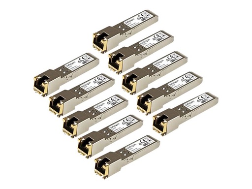 [GLCT10PKST] StarTech.com Gigabit RJ45 Kupfer SFP Transceiver Modul - Cisco GLC-T kompatibel - 1000Base-T - Mini-GBIC - 10er Pack - SFP (Mini-GBIC)-