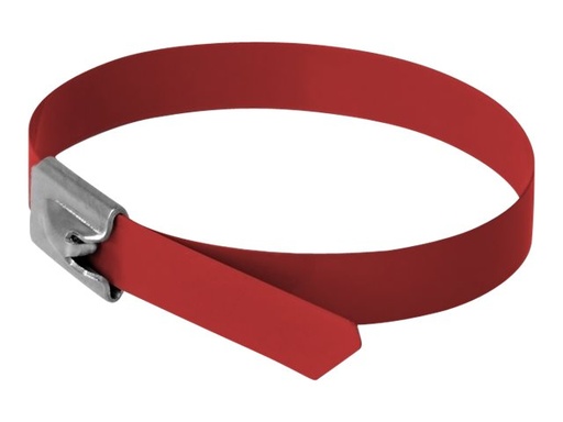 [18781] Delock Kabelbinder - 20 cm - Rot (Packung mit