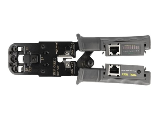 [90511] Delock Crimpwerkzeug - mit Abisolierer und Netzwerktester